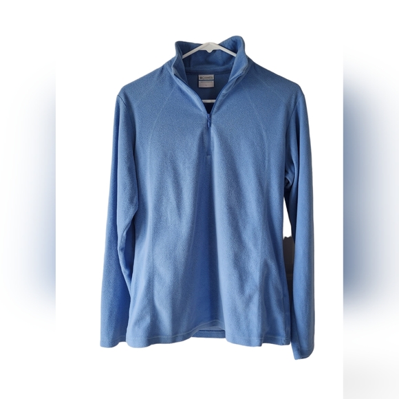 Columbia 1/4 Zip Fleece | Blue | Woman's Large - Picture 1 of 4